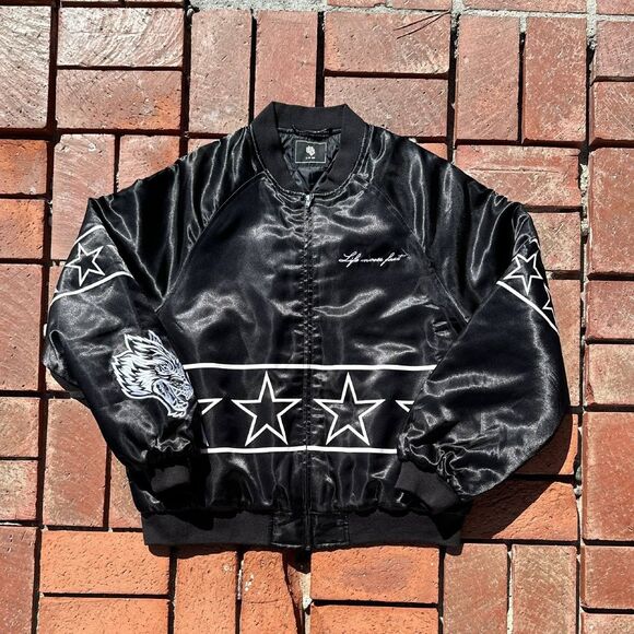 Darc Sport WOLVES Black Varsity Jacket - Large - 11 of 500 - Picture 1 of 5